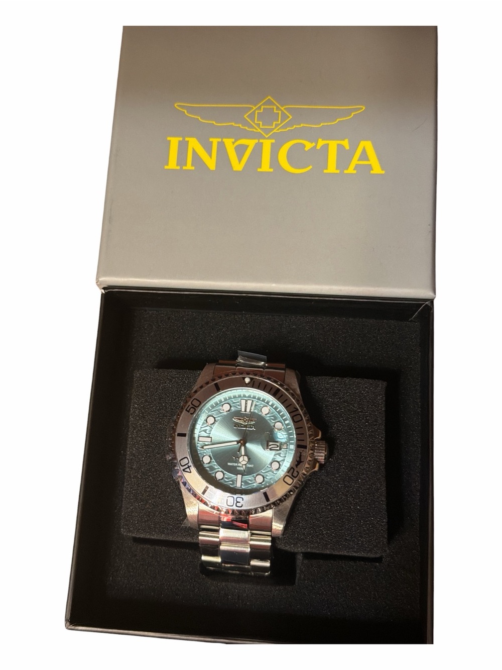 NWT Invicta Pro Diver 44715 Turquoise Dial Stainless Steel Watch